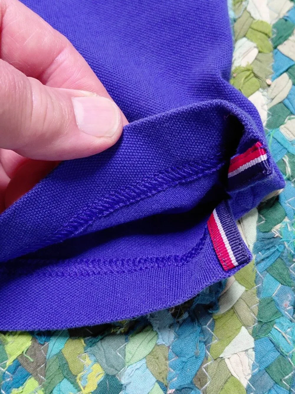 Banana Republic royal blue short sleeve polo shirt.